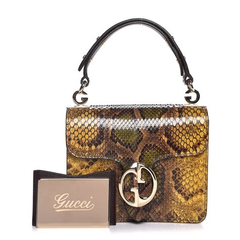 gucci python bag price|gucci python bag yellow.